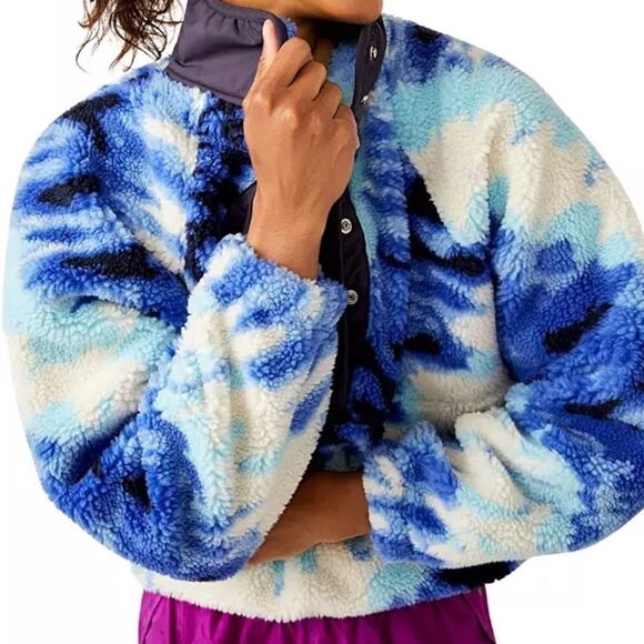 Free People Movement Rocky Ridge Pullover in Ocean Tie Dye Combo, XS $168 - Picture 5 of 7